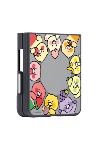 Samsung Galaxy Uyumlu Z Flip8 Aynalı Magnet Kılıf (Kakao Friends)