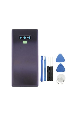 Samsung Galaxy Note 9 N960 Mavi Arka Kapak Cam Kasa Pil Konutu 4681 Mor Mor