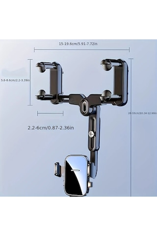 Xuweiwei Siyah Araba Özel Cep Telefon Tutucu Yeni Araba İçin Handsfree Telefon Tutucu 2025 Gelişmiş Abs Malzeme Stabil Titreme Yapmaz Sürücü Favorisi