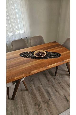 Desenli Tül Güpürlü Şık Renk Renk Runner