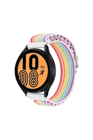 Watch 20mm Kr410 Kumaş Kordon - Gökkuşağı Diğer