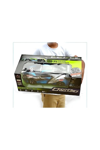 1/10 Yüksek Hızlı Drift Yarış Arabası - Uzaktan Kumandalı - 57,5 Cm Kutulu Mavi