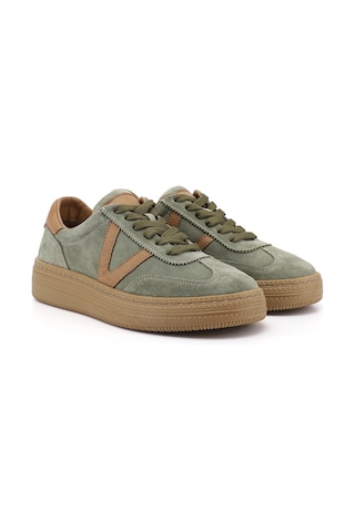 Gönderi(R) Gönderi R Kadın Yeşil Süet Bağcıklı Hakiki Deri Sneaker Dyza85245736