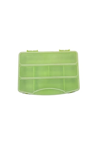 8 Bölmeli Kapaklı Kutu 18x13x3.5h Yeşil