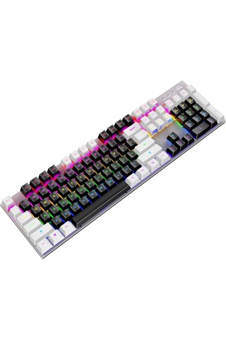 104 Tuşlu Gaming Klavye Rgb Işıklı Animasyon Modlu Mekanik Hisli Klavye Oyuncu Klavyesi