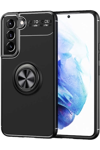 Zore Galaxy Uyumlu S22 Plus Kılıf Msra Ravel Silikon Kapak - Siyah Siyah