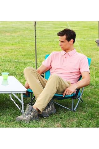 Lilac Beach Chair Plaj Ve Dinlenme Sandalyesi Cyan Çok Renkli