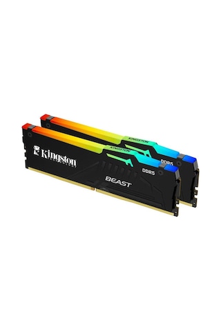 Kingston Beast Rgb 64gb 2x32gb Ddr5 6000mhz Cl36 Siyah Ram-kf560c36bbeak2-64tr