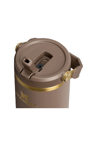 Stanley The Iceflow Flip Straw Pipetli Termos Bardak 0,89 Lt Espresso Gold Kahverengi