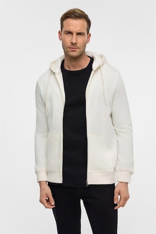 SÜVARİ Beyaz Regular Düz Bisiklet Yaka Sweatshirt Beyaz