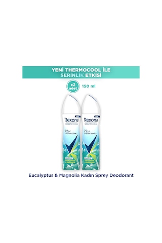 Rexona Thermocool Kadın Sprey Deodorant Eucalyptus & Magnolia 150 Ml X2