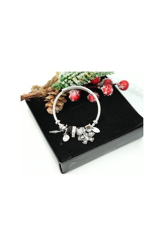 Biem Pandora Model Çelik Bileklik Siyah Gold/gümüş