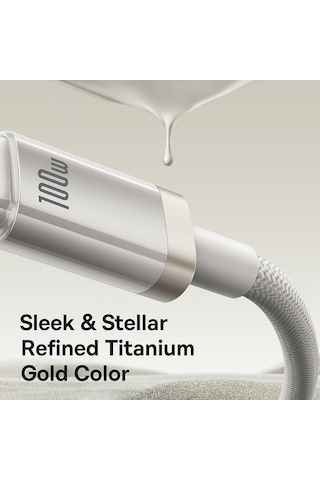 Zyzqstore Pazly 2.0m Usb Type-c Titan Serisi 100w Hızlı Şarj Kablosu - Baseus Kalite