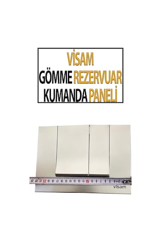 Visam Gömme Rezervuar Kumanda Paneli Beyaz