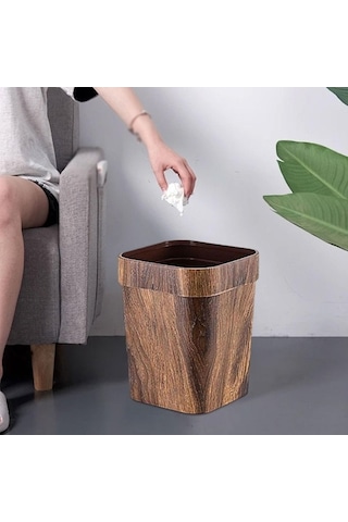 Pazly Yönlü Suntek Kutusu Kahverengi Ev Dekoratif Çöp Çok 22cmx18cmx27cm Yl Kahverengi