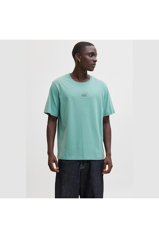 Jack & Jones Graphic Erkek Mavi Tişört 12268415-mın Mavi
