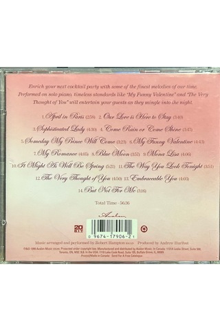 Plak Değildir Cd Dir Cd Entertaining Solo Piano For Cocktails C