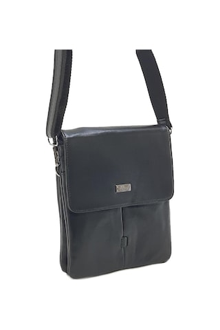 Hakiki Deri Taba Renk Erkek Postacı Çantası %100 Kuzu Derisi Siyah