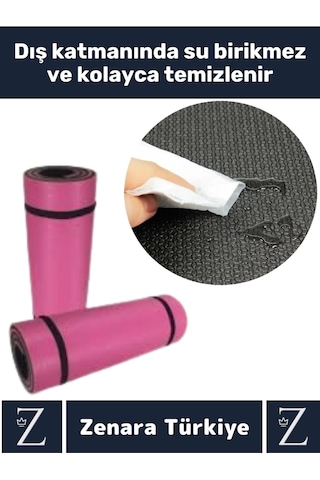 Özel Üretim Kompakt Taşıma Askılı Çift Taraflı Su Geçirmez Kamp Uyku Minder Yoga Pilates Matı 10 Mm Çok Renkli