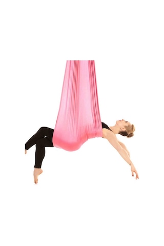 Bundera Yoga Fly Hamağı Pembe - Tavana Askılı Pembe