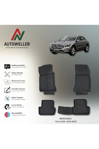 Mercedes-benz Gla 2014-2020 Uyumlu Havuzlu Oto Paspas Mercedes-benz Gla 2014-2020 Uyumlu Havuzlu Oto Paspas