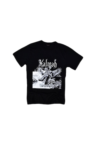 Kalmah Baskılı T-shirt SIYAH
