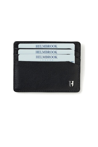 Drew Erkek Deri İnce Tasarım Kartlık Siyah