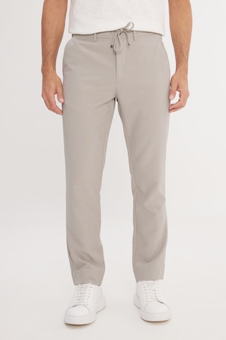 AC&Co / Altınyıldız Classics Erkek A.yesıl Slim Fit Dar Kesim Beli Bağlamalı Çizgili Yan Cepli Casual Jogger Pantolon A.yesıl
