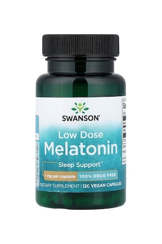 Takviye Swanson Vitamins, Melatonin, Low Dose, 1 Mg, 120 Vegan Capsules