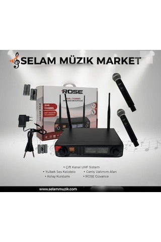 Rose R-702-ee 2 El Telsiz Mikrofon