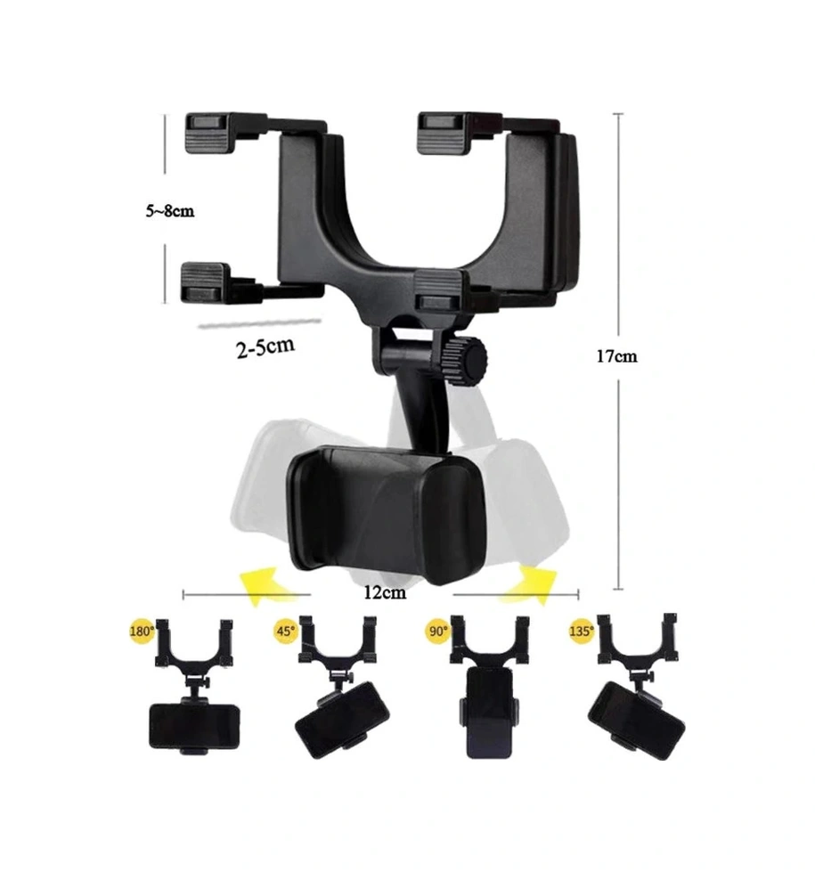 Araba Dikiz Aynasına Takılan Telefon Tutucu Kahverengi