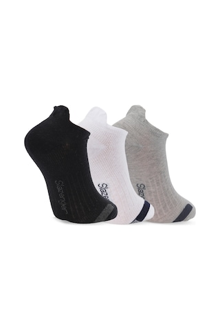 Slazenger Jadex 3 Lü Erkek Siyah / Beyaz Çorap Siyah / Beyaz