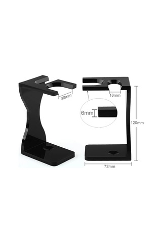 Gajeena Erkek Tıraş Fırçası Ve Jilet Askısı, Paslanmaz Çelik Köpük Kabı İle Akrilik Tıraş Seti, 2 Renk Seçeneği Diğer