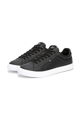 Tommy Hilfiger Icon Court Pınperf Lth Siyah Erkek Sneaker 000000000102267224 Siyah
