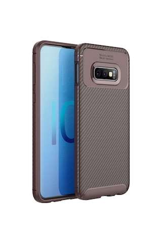 Samsung Uyumlu Galaxy S10E Karbon Görünüm Negro Silikon Kilif 545333697