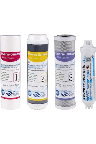 Reverse Osmosis Su Arıtma 4 Lü Filtreseti  Reverse Osmosi