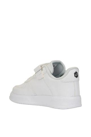 Zacoz Unisex Çocuk Spor Ayakkabı Cırt Cırtlı Hafif Rahat Günlük Okul Sneaker beyaz