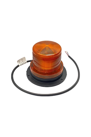 12v-24v Çakar Tepe Lamba Ledli Mıknatıslı Kablolu Sarı 128 110 Mm