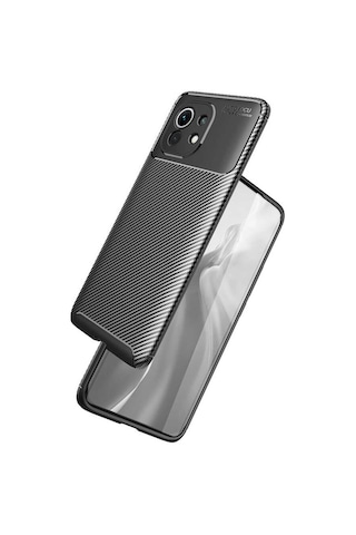 Xiaomi Mi 11 Kilif Karbon Tasarim Negro Silikon Kapak 483910908