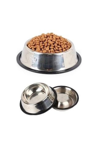 Paslanmaz Çelik Metal Mama Kabı 15 Cm. Alithestereo