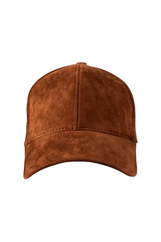 Uniquetrenders Unisex Vegan Süet Şapka Kahverengi