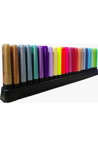 Penmark Masaüstü Stantlı 24 Adet Fosforlu Kalem-penmark-6sim-6pastel-6neon-6tropik Çok Renkli