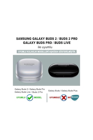 Samsung Galaxy Buds 2 - Buds Pro - Buds Live - Buds 2 Pro - Buds Fe Uyumlu Kılıf Süslü Kalp Desenli Pembe-kalp