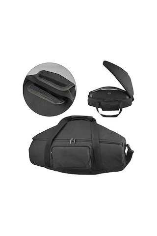 Cbtx Jbl Boombox 3/2 İçin Seyahat Çantası Taşınabilir Bluetooth Hoparlör Bezi Omuz Askılı Saklama Çantası Taşıma - Siyah Siyah