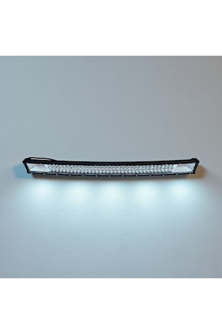 Offroad Oval Tepe Sis Lambası 80cm Beyaz-amber Çakarlı 135 Led 405w Eğimli Yayıcı Delici Off Road