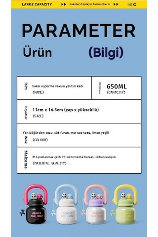 Maoyaya Sevimli Ve Taşın Çiftçecek Büyük Göbek Termos Fincan Beyaz Beyaz