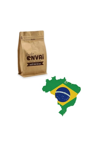 Yaska Envai Kahve Brezilya Santos Espresso Öğütülmüş 500 Gr Öğütülmüş