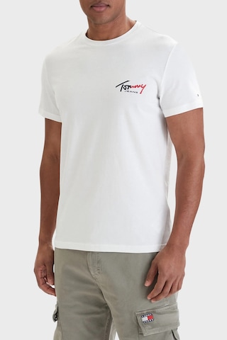 Tommy Jeans Erkek T Shirt Dm0dm22538 Ybl Beyaz