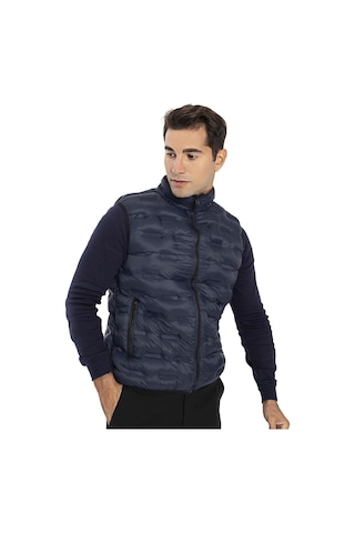 Crozwise Erkek Dolumlu Spor Outdoor Yelek Lacivert