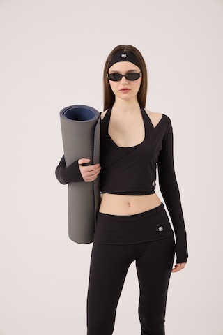 Holly Lolly Bağlamalı Crop Kesim Ellen Bolero Siyah